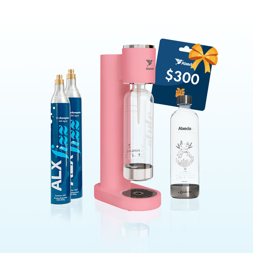 ALXfizz Style - Gasificador De Agua | Fizz Essentials Ajolote - Coral