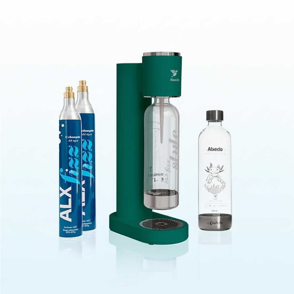 ALXfizz Style - Gasificador De Agua | Fizz Essentials Ajolote - Esmeralda