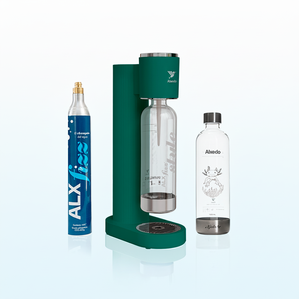 ALXfizz Style - Gasificador De Agua + Botella fizz Ajolote 1000 ml