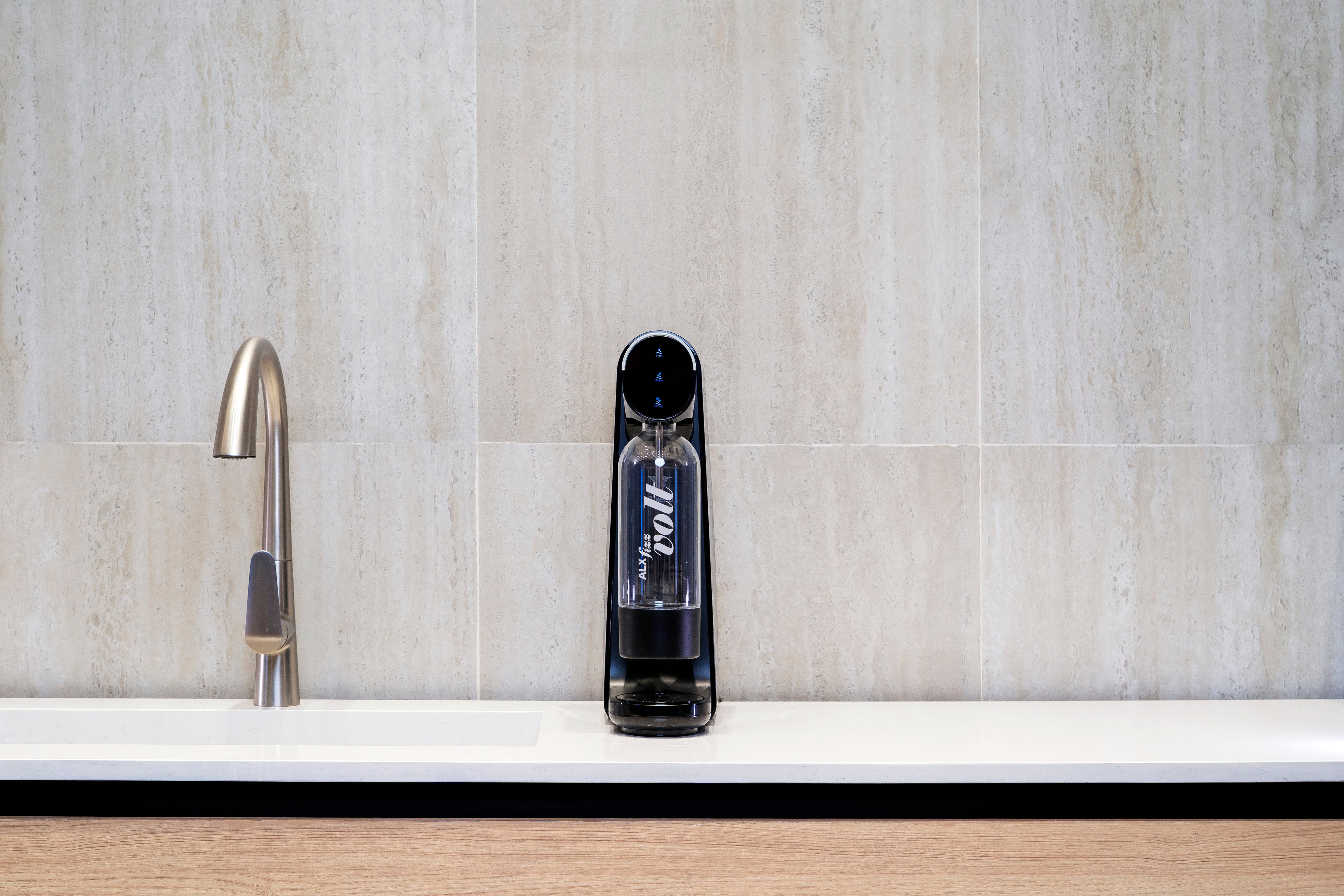 ALXfizz Volt - Gasificador De Agua Eléctrico + 1 Cilindro de CO₂ Adicional