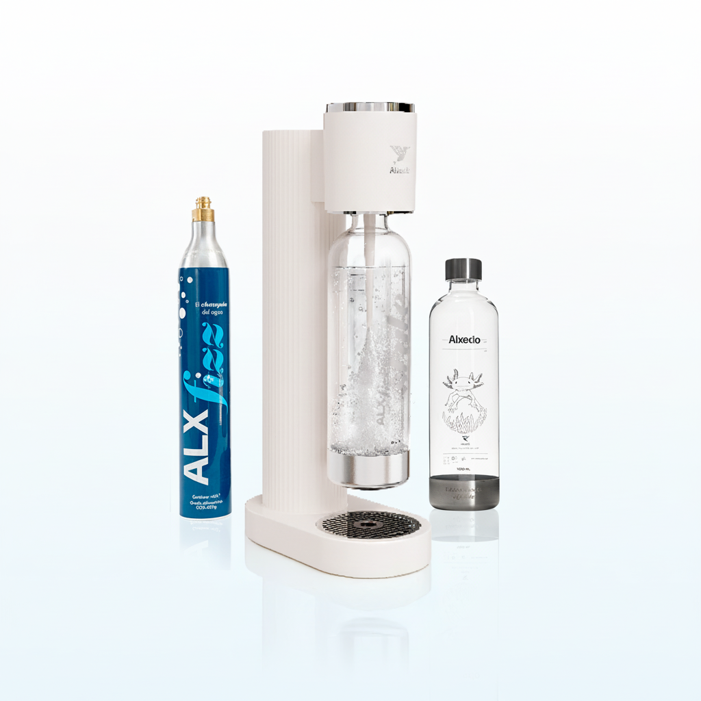 ALXfizz Style - Gasificador De Agua + Botella fizz Ajolote 1000 ml