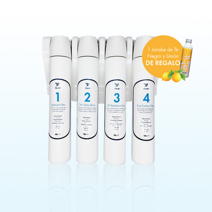 ALX Eco – Purificador con Ultrafiltración | 4 Etapas + Jarabe - Té Negro y Limón