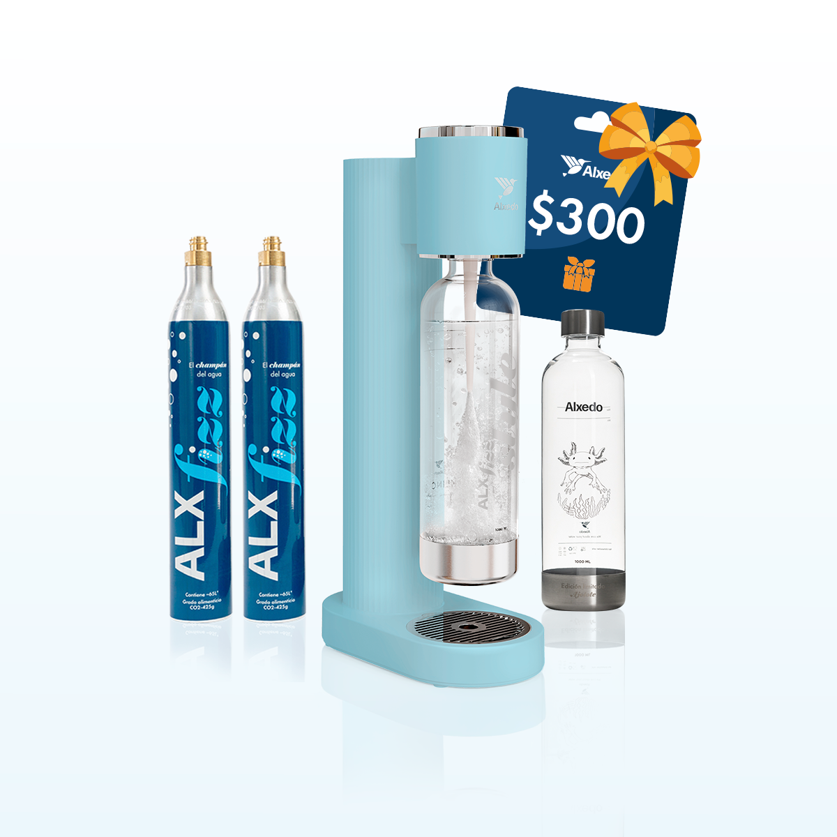 ALXfizz Style - Gasificador De Agua | Fizz Essentials Ajolote - Azul