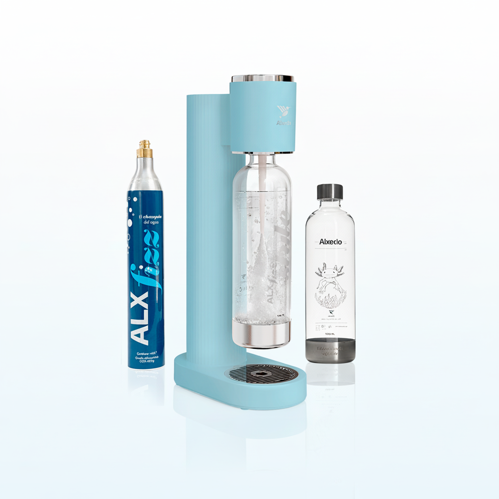 ALXfizz Style - Gasificador De Agua + Botella fizz Ajolote 1000 ml